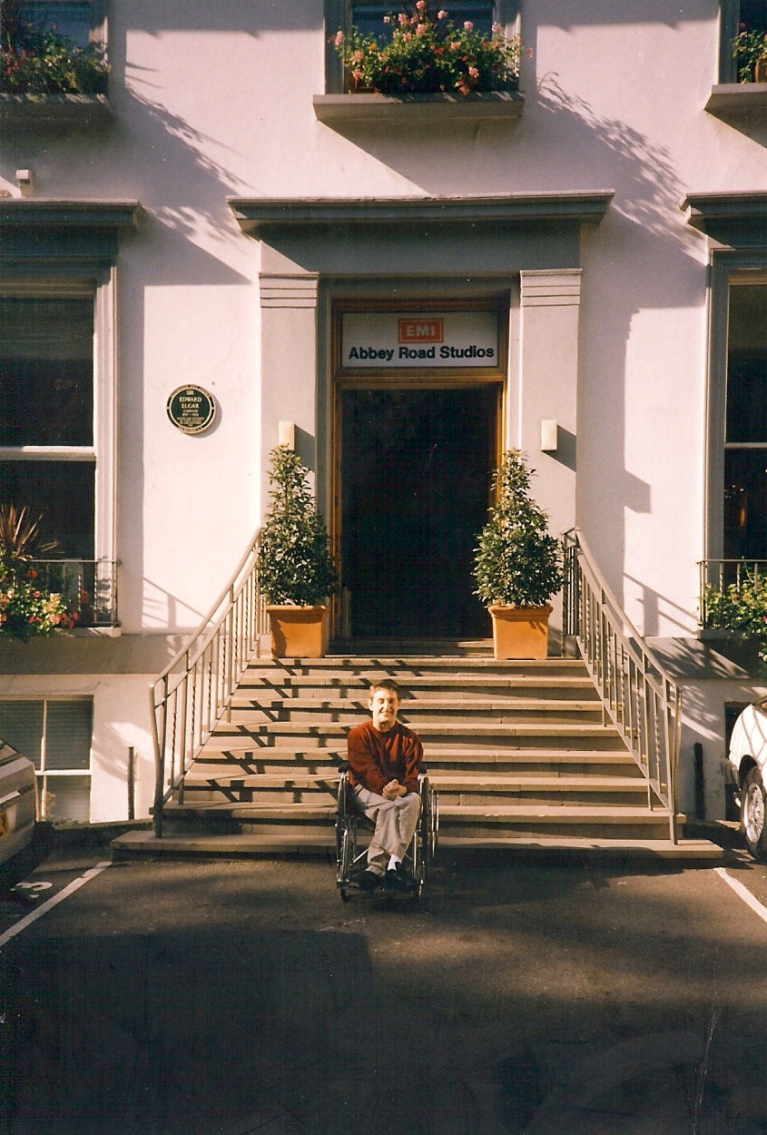 Me outside the entrance to the ABBEY ROAD recording studios in September 1996